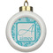 Lace Ceramic Ball Ornament (Personalized)