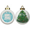 Lace Ceramic Christmas Ornament - X-Mas Tree (APPROVAL)