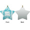 Lace Ceramic Flat Ornament - Star Front & Back (APPROVAL)