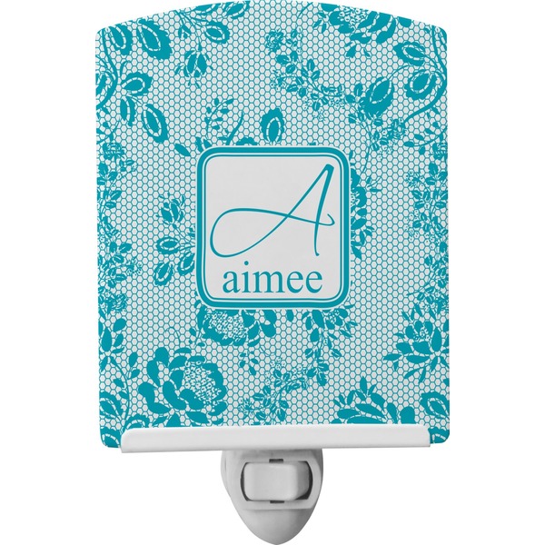 Custom Lace Ceramic Night Light (Personalized)