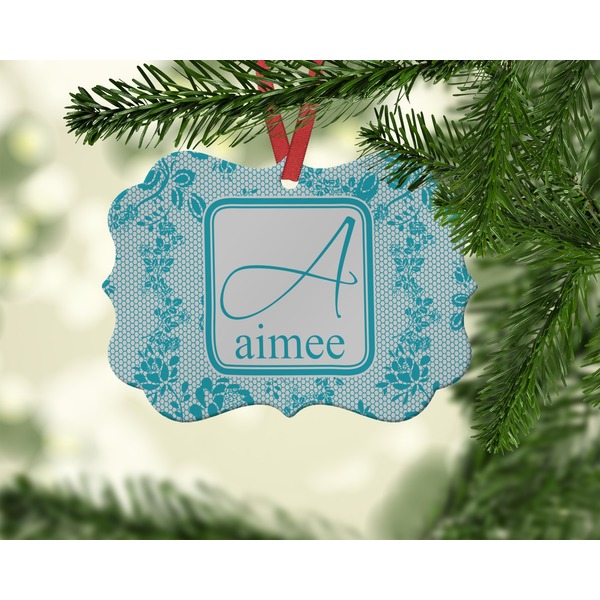 Lace Christmas Ornament (On Tree)