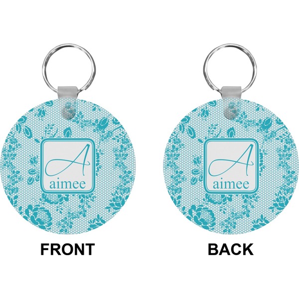 Lace Circle Keychain (Front + Back)