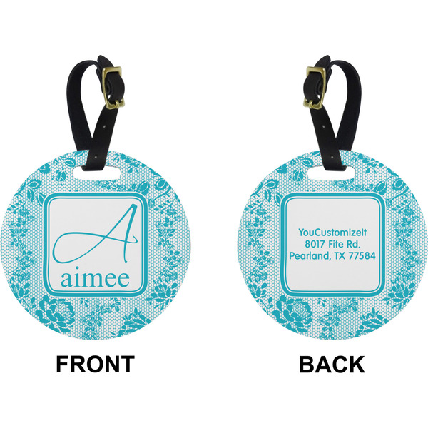 Lace Circle Luggage Tag (Front + Back)