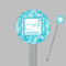 Lace Clear Plastic 7" Stir Stick - Round - Closeup