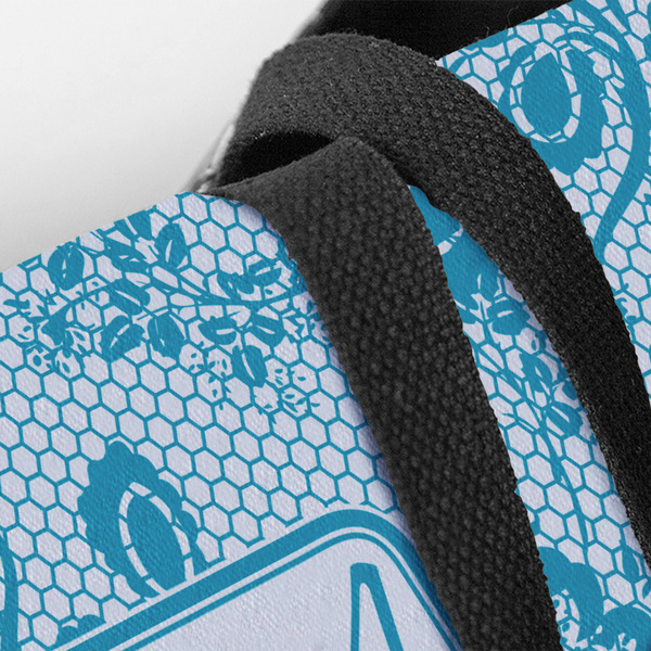 Lace Closeup of Tote w/Black Handles