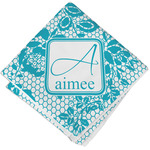 Lace Cloth Napkin w/ Name and Initial
