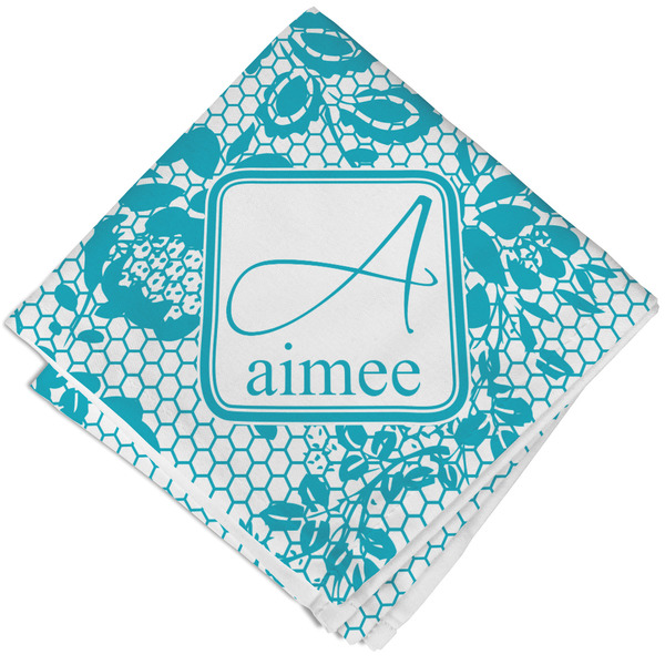 Lace Cloth Napkins - Personalized Lunch (Folded Four Corners)