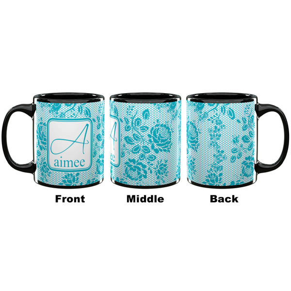 Lace Coffee Mug - 11 oz - Black APPROVAL
