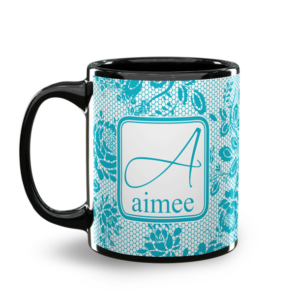 Lace Coffee Mug - 11 oz - Black
