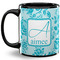 Lace 11 Oz Coffee Mug - Black (Personalized)