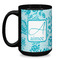Lace Coffee Mug - 15 oz - Black
