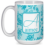 Lace 15 Oz Coffee Mug - White (Personalized)