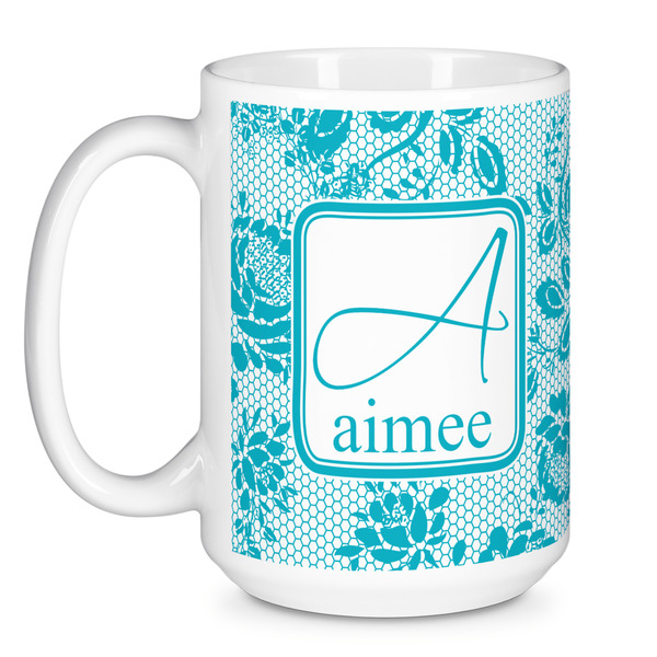 Lace Coffee Mug - 15 oz - White