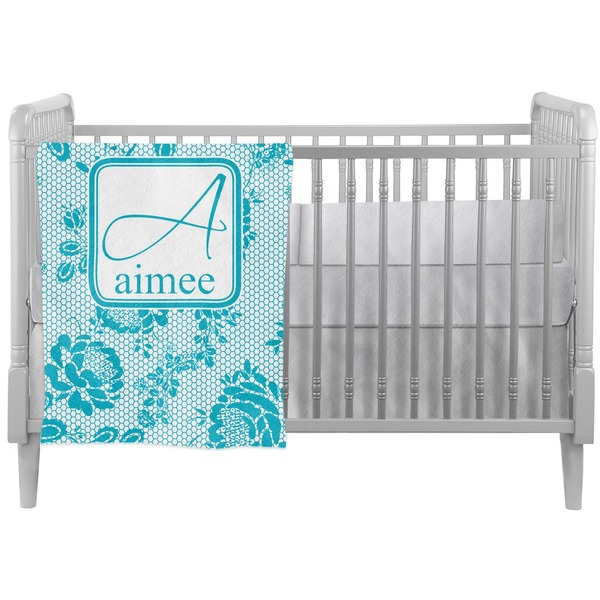 Custom Lace Crib Comforter / Quilt (Personalized)