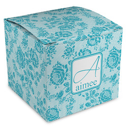 Lace Cube Favor Gift Boxes (Personalized)