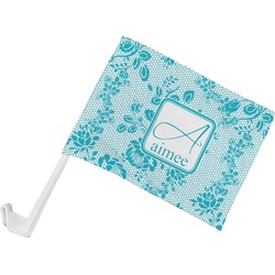 Lace Car Flag - Small w/ Name and Initial