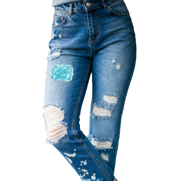 Lace Custom Shape Iron On Patches - L - single APPROVAL