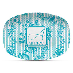 Lace Plastic Platter - Microwave & Oven Safe Composite Polymer (Personalized)