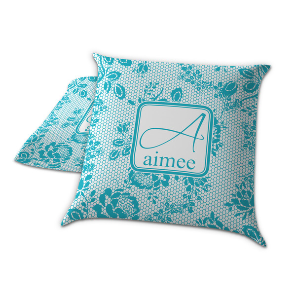 Lace Decorative Pillow Case - TWO