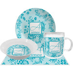 Lace Dinner Set - Single 4 Pc Setting w/ Name and Initial