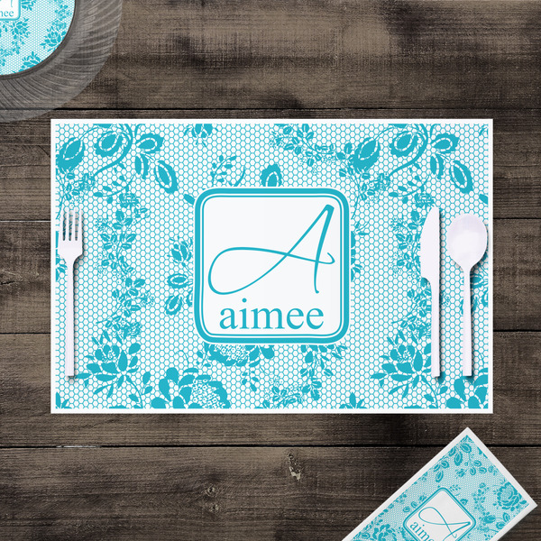 Lace Disposable Paper Placemat - In Context