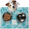Lace Dog Food Mat - Medium LIFESTYLE