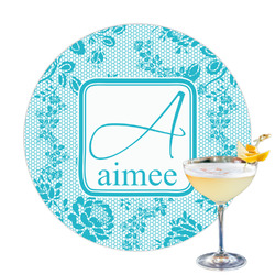 Lace Printed Drink Topper - 3.25" (Personalized)