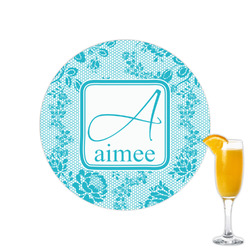 Lace Printed Drink Topper - 2.15" (Personalized)