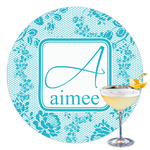 Lace Printed Drink Topper - 3.5" (Personalized)