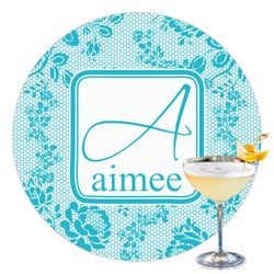 Lace Printed Drink Topper - 3.5" (Personalized)