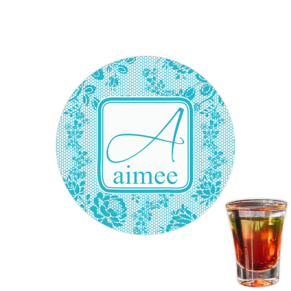 Custom Lace Printed Drink Topper - 1.5" (Personalized)