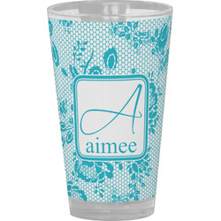 Lace Pint Glass - Full Color (Personalized)