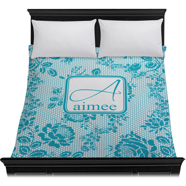 Lace Duvet Cover - Queen - On Bed - No Prop