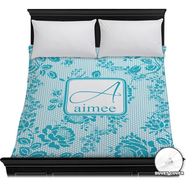 Custom Lace Duvet Cover - Full / Queen (Personalized)