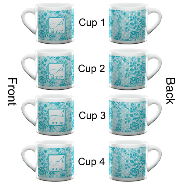 Lace Espresso Cup - 6oz (Double Shot Set of 4) APPROVAL