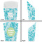 Lace French Fry Favor Box - Front & Back View