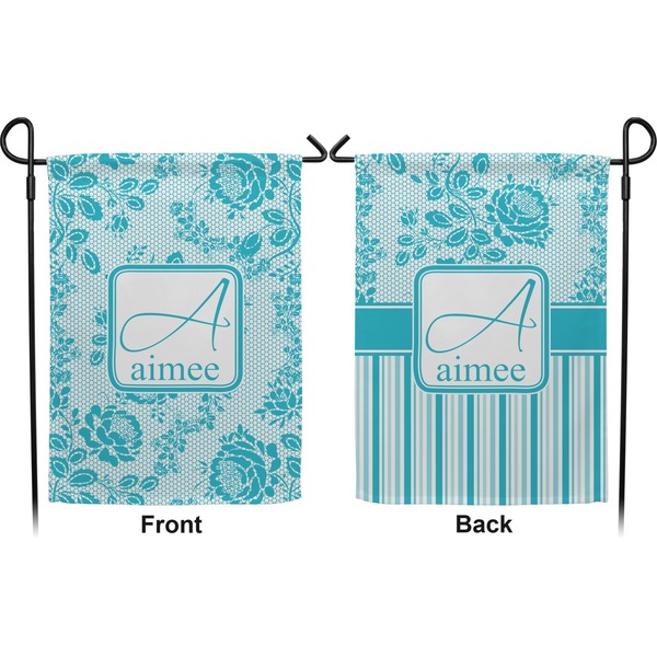 Lace Garden Flag - Double Sided Front and Back