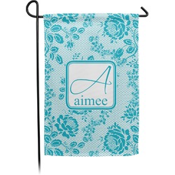 Lace Small Garden Flag - Double Sided w/ Name and Initial