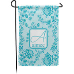 Lace Small Garden Flag - Single Sided w/ Name and Initial