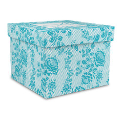 Lace Gift Box with Lid - Canvas Wrapped - Large (Personalized)
