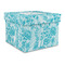 Lace Gift Boxes with Lid - Canvas Wrapped - Large - Front/Main