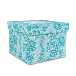 Lace Gift Box with Lid - Canvas Wrapped - Medium (Personalized)
