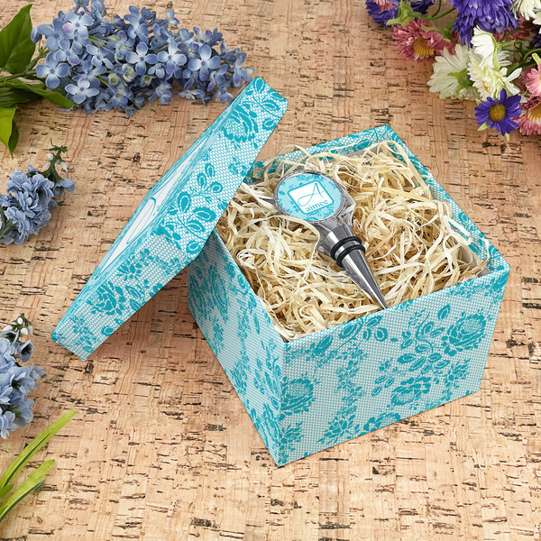 Lace Gift Boxes with Lid - Canvas Wrapped - Medium - In Context