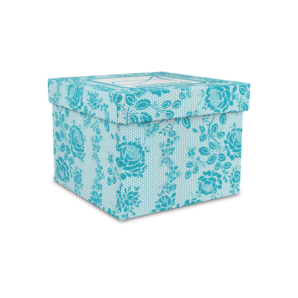 Custom Lace Gift Box with Lid - Canvas Wrapped - Small (Personalized)
