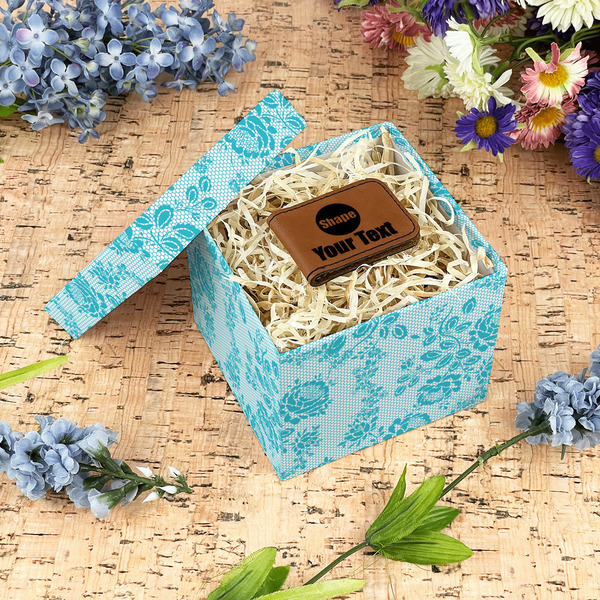 Lace Gift Boxes with Lid - Canvas Wrapped - Small - In Context