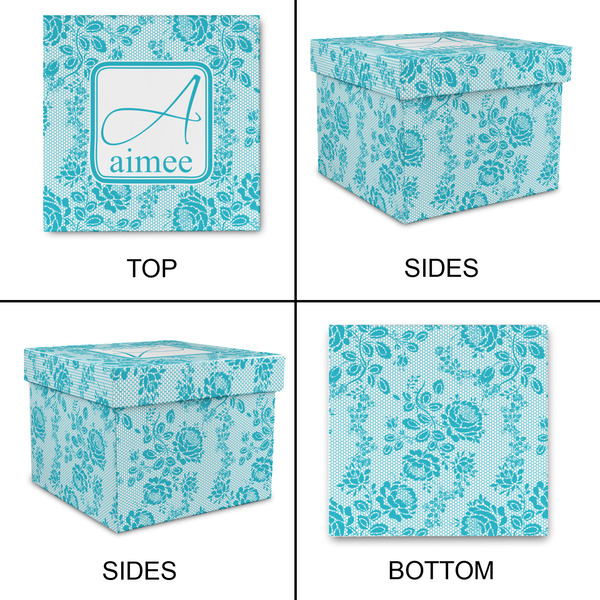 Lace Gift Boxes with Lid - Canvas Wrapped - X-Large - Approval