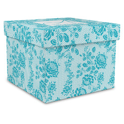 Lace Gift Box with Lid - Canvas Wrapped - X-Large (Personalized)