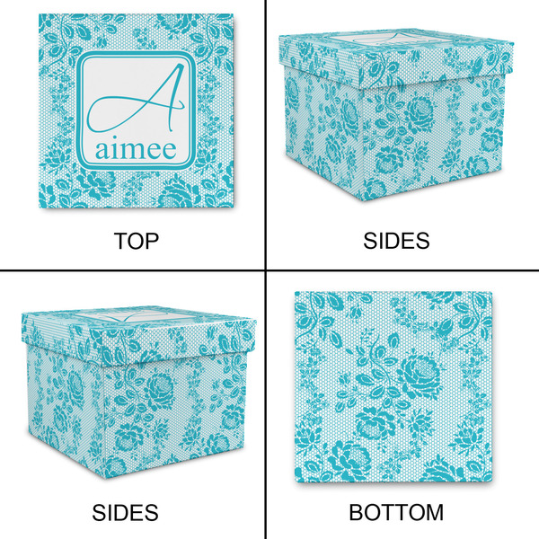 Lace Gift Boxes with Lid - Canvas Wrapped - XX-Large - Approval