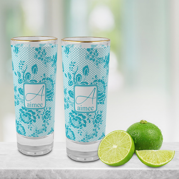Lace Glass Shot Glass - 2 oz - LIFESTYLE