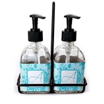 Lace Glass Soap & Lotion Bottle Set (Personalized)